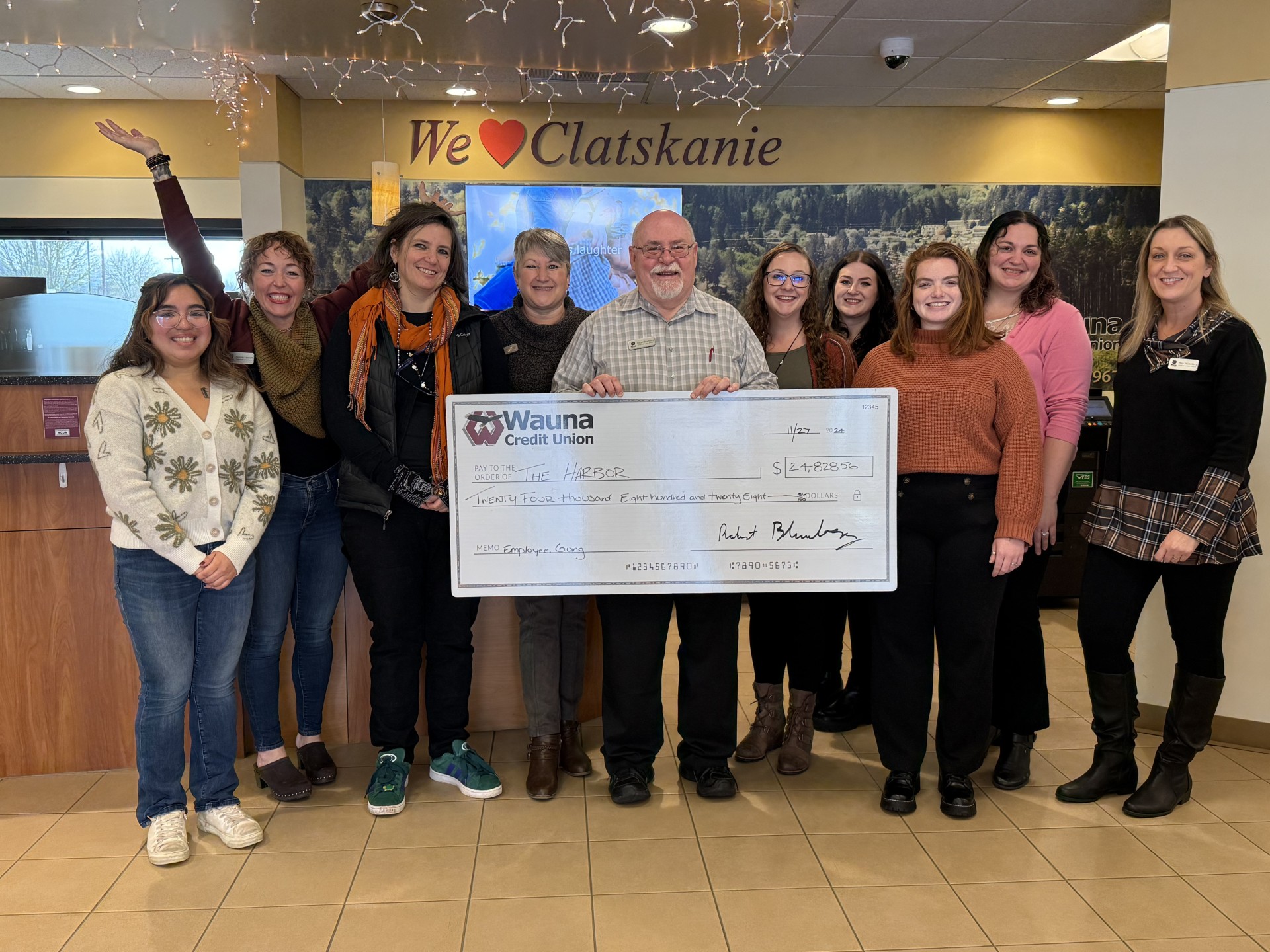 Wauna Credit Union Employee Contributions