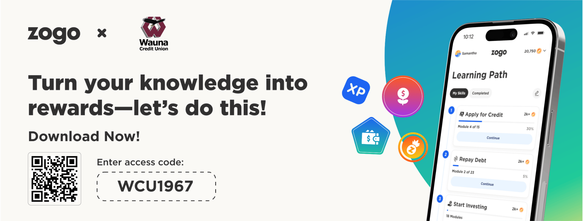 Zogo Financial access code