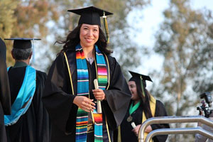 Woman graduating